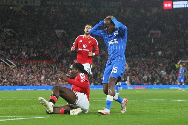 Malick Yalcouye of Brighton dejected following a failed chance to score Manchester United, ManU v Brighton & Hove Albion, EFL Carabao Cup, Football, Old Trafford, UK - 16 Sep 2026Manchester Old Trafford United Kingdom EDITORIAL USE ONLY No use with unauthorised audio, video, data, fixture lists, club league logos or live services. Online in-match use limited to 120 images, no video emulation. No use in betting, games or single club league player publications.  Copyright: xPhilxOldham Shutterstockx 17154491ad
