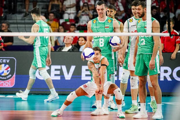 Volleyball - CEV EuroVolley 2026 Group B - Poland vs Bulgaria - 09.16.2026 SOFIA, BULGARIA - September 16th: Damyan Kolev, 22 of Bulgaria during CEV EuroVolley 2026, Group B match between Poland vs Bulgaria at Arena 8888 in Sofia, Bulgaria, on September 16th, 2026 in Sofia, Bulgaria. Copyright: xYulianxTodorovx