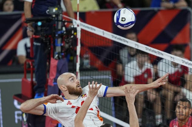 France v Romania - CEV EuroVolley 2026 Men CLUJ-NAPOCA, ROMANIA - SEPTEMBER 16: Stefan Lupu of Romania in action during the CEV 2026 European Men s Volleyball Championship Group D match between France and Romania at BT Arena in Cluj-Napoca, Romania, on September 16, 2026. Osmancan Gurdogan Anadolu Cluj-Napoca Romania. Editorial use only. Please get in touch for any other usage.  Copyright: x2026xAnadoluxOsmancanxGurdoganx