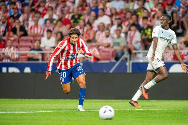 RECORD DATE NOT STATED 16th September 2026; Riyadh Air Metropolitano, Madrid, Spain; Spanish La Liga Football, Atletico Madrid versus Osasuna; Giuliano Simeone (20) of Atletico de Madrid AdelinaxCobos