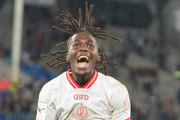 Germany Soccer 3rd Division 2026–2027, Matchday 6: SV Waldhof Mannheim vs. Rot-Weiss Essen, Carl Benz Stadium, Mannheim; Franci Kitsamoutsele (RWE), 19; facial expressions, emotions Copyright: xTobiasxWentzellx