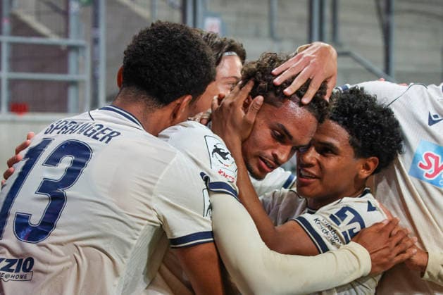 Jykese Fields of TSG Hoffenheim II, No. 11, celebrates after scoring the winning goal for TSG in the match between FC Ingolstadt 04 and TSG Hoffenheim II on September 16, 2026, DFB regulations prohibit any use of photographs as image sequences and or quasi-video. GER, Soccer, 3. Liga, Matchday 6, FC Ingolstadt 04 vs. TSG Hoffenheim II, September 16, 2026, Audi Sportpark Ingolstadt Copyright: xEibner-Pressefoto OliverxSTRISCHx EP-OSH