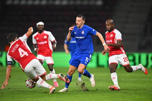 UEFA Europa League: Hapoel Beer-Sheva FC and GNK Dinamo Zagreb Arber Hoxha plays during the UEFA Europa League game between Hapoel Beer-Sheva FC and GNK Dinamo, Giulesti Stadium in Bucharest, Romania, 16 September 2026. Alex Nicodim Imago Images Copyright: xx