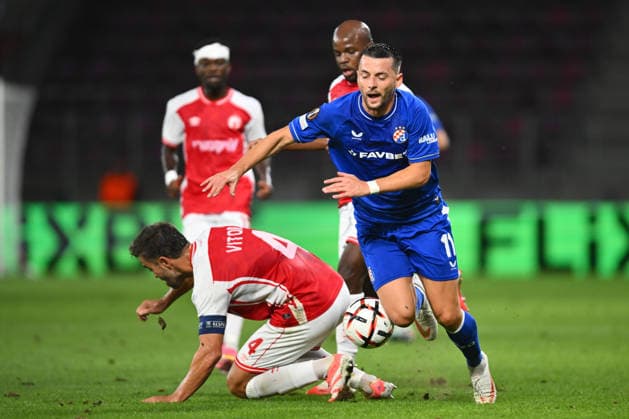 UEFA Europa League: Hapoel Beer-Sheva FC and GNK Dinamo Zagreb Arber Hoxha plays during the UEFA Europa League game between Hapoel Beer-Sheva FC and GNK Dinamo, Giulesti Stadium in Bucharest, Romania, 16 September 2026. Alex Nicodim Imago Images Copyright: xx