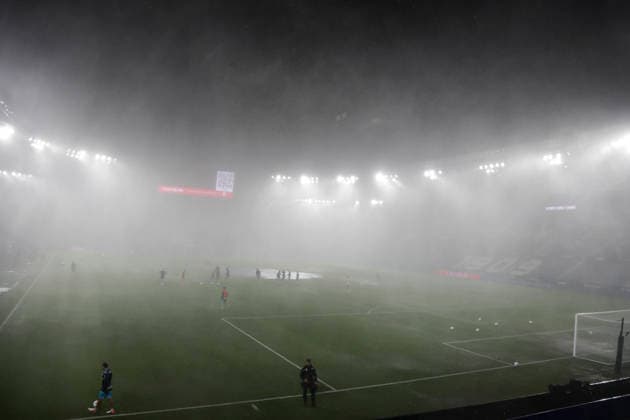 Levante UD v Athletic Club - LaLiga EA Sports 2026 27 The LaLiga match between Levante and Athletic Club Bilbao is suspended due to a severe storm in Valencia, at Ciutat de Valencia Stadium on September 16, 2026. valencia Spain  Copyright: xJosexMiguelxFernandezx originalFilename:fernandezdevelascosanz-levanteu260916_np7Ap.jpg