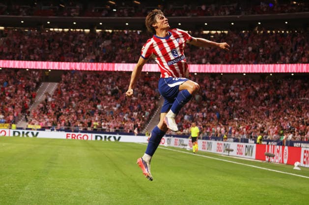 ESP LaLiga EA Sports Atlético de Madrid vs. Osasuna: Robin Le Normand of Atlético de Madrid scores a goal and celebrates during the LaLiga EA Sports match between Atlético de Madrid and Osasuna, played at Riyadh Air Metropolitano Stadium in Madrid on September 16, 2026, in Spain. Spanish Soccer Copyright: xAgenciaxLOFx