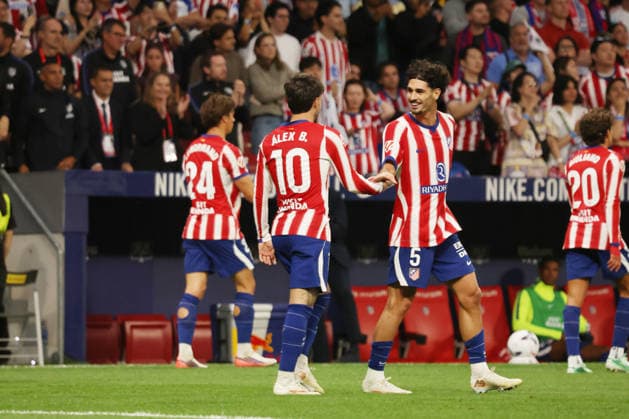 ESP LaLiga EA Sports Atlético de Madrid vs. Osasuna: Alex Baena of Atlético de Madrid scores a goal and celebrates during the LaLiga EA Sports match between Atlético de Madrid and Osasuna, played at Riyadh Air Metropolitano Stadium in Madrid on September 16, 2026, in Spain. Spanish Soccer Copyright: xAgenciaxLOFx