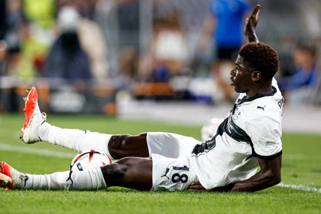 SOCCER - UEFA EL, Sturm vs Rennais GRAZ,AUSTRIA,16.SEP.26 - SOCCER - UEFA Europa League, Sturm Graz vs Stade Rennais FC. Image shows Mohamadou Aboubakar Nagida (Rennais).  GEPAxpictures xJamesxDoak