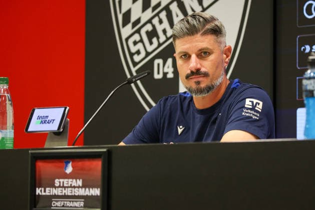 Coach Stefan Kleineheismann, head coach of TSG Hoffenheim II, at the postgame press conference following the match between FC Ingolstadt 04 and TSG Hoffenheim II on September 16, 2026, DFB regulations prohibit any use of photographs as image sequences and or quasi-video. GER, Soccer, 3. Liga, Matchday 6, FC Ingolstadt 04 vs. TSG Hoffenheim II, September 16, 2026, Audi Sportpark Ingolstadt Copyright: xEibner-Pressefoto OliverxSTRISCHx EP-OSH