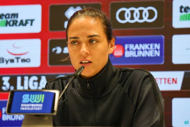 Coach Stefan Kleineheismann, head coach of TSG Hoffenheim II, at the postgame press conference following the match between FC Ingolstadt 04 and TSG Hoffenheim II on September 16, 2026, DFB regulations prohibit any use of photographs as image sequences and or quasi-video. GER, Soccer, 3. Liga, Matchday 6, FC Ingolstadt 04 vs. TSG Hoffenheim II, September 16, 2026, Audi Sportpark Ingolstadt Copyright: xEibner-Pressefoto OliverxSTRISCHx EP-OSH