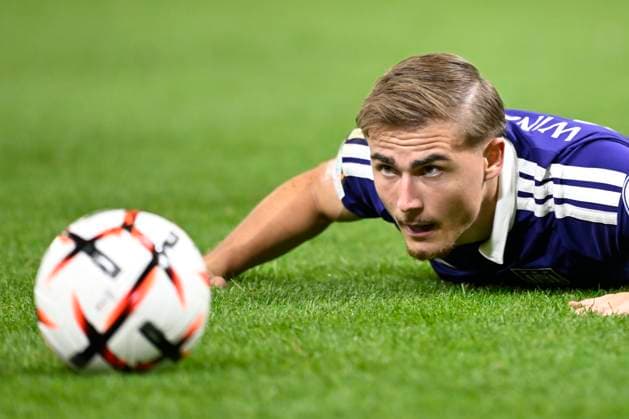 RSC Anderlecht v Olympique Lyon - UEFA Europa League ANDERLECHT, BELGIUM - SEPTEMBER 16 : Winkler Marten forward of RSC Anderlecht during the UEFA Europa League 2026 27 League Phase MD1 match between RSC Anderlecht and Olympique Lyon on September 16, 2026 in Anderlecht, Belgium, 16 09 2026 Anderlecht Belgium  Copyright: xNicoxVereeckenx