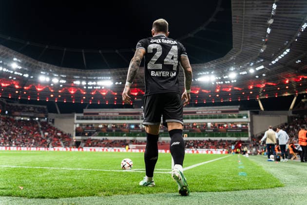 2026–2027 UEFA Europa League, Bayer 04 Leverkusen vs. NK Celje, Matchday 1, Wednesday, September 16, 2026, BayArena, North Rhine-Westphalia, Germany, Aleix Garcia (corner kick) Copyright: xCelinaxLeiersx