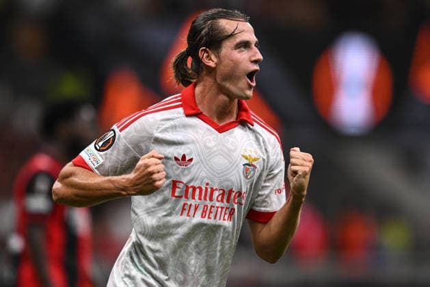 Ec Milano 16 09 2026 - Europa League Milan-Benfica foto Emanuele Comincini Image nella foto: esultanza gol Jakub Kaminski 