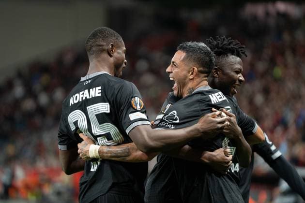 20260916_B04_CEL_UEL_MD1 Players of Bayer 04 Leverkusen and NK Celje in action during the UEFA Europa League league phase match at BayArena on September 16, 2026 in Leverkusen, Germany. Leverkusen BayArena North Rhine-Westphalia Germany Copyright: xTaiseixIwamotox