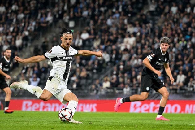 SOCCER - UEFA EL, Sturm vs Rennais GRAZ,AUSTRIA,16.SEP.26 - SOCCER - UEFA Europa League, Sturm Graz vs Stade Rennais FC. Image shows Esteban Lepaul (Rennes).  GEPAxpictures xAvnixRetkoceri