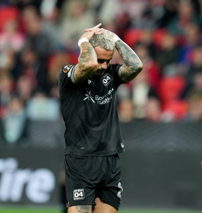 Aleix Garcia of Bayer 04 Leverkusen, 24, reacts after missing a chance. GER, Bayer 04 Leverkusen vs. NK Celje, UEFA Europa League, Matchday 1, 2026–27 season, BayArena, Leverkusen, September 16, 2026 DFL REGULATIONS PROHIBIT ANY USE OF PHOTOGRAPHS AS IMAGE SEQUENCES AND OR QUASI-VIDEO Bayer 04 Leverkusen vs. Celje, UEFA Europa League, Matchday 1, 2026–27 season, September 16, 2026, Leverkusen Copyright: xEibner-Pressefoto ScottxColemanx EP_SCN