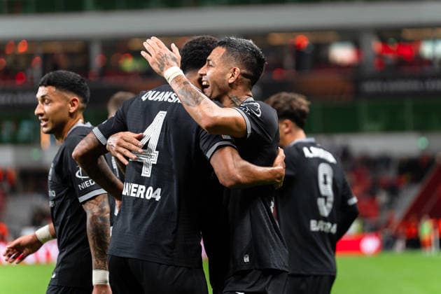 2026–2027 UEFA Europa League, Bayer 04 Leverkusen vs. NK Celje, Matchday 1, Wednesday, September 16, 2026, BayArena, North Rhine-Westphalia, Germany. Goal to make it 2–0 by Facundo Medina. Cheers, joy, excitement, goal celebration, Jarell Quansah. Copyright: xCelinaxLeiersx