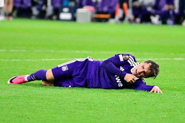 RSC Anderlecht v Olympique Lyon - UEFA Europa League ANDERLECHT, BELGIUM - SEPTEMBER 16 : Cvetkovic Mihajlo forward of RSC Anderlecht during the UEFA Europa League 2026 27 League Phase MD1 match between RSC Anderlecht and Olympique Lyon on September 16, 2026 in Anderlecht, Belgium, 16 09 2026 Anderlecht Belgium  Copyright: xJanxDexMeuleneirx