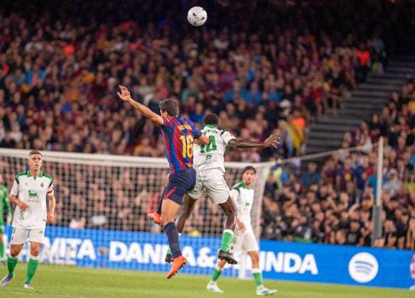 Rodrigo Hernandez Rodri of FC Barcelona, Barca and Maguette Gueye of Racing de Santander during LaLiga EA Sports between FC Barcelona v Racing Santander played at Spotify Camp Nou Stadium in Barcelona on September 16, 2026 in Spain FC Barcelona vs Racing Santander 900 Cordon Press  900 CordonxPress LOF - FC Barcelona vs Racing Santander
