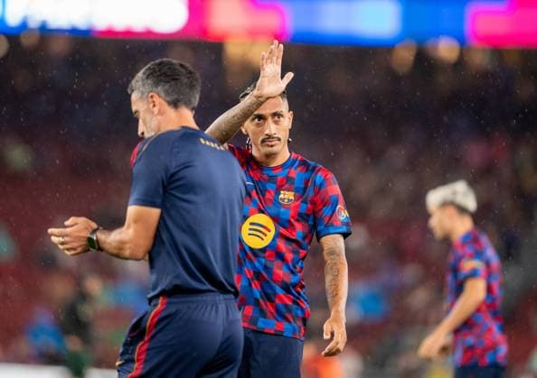 Raphinha of FC Barcelona, Barca during LaLiga EA Sports between FC Barcelona v Racing Santander played at Spotify Camp Nou Stadium in Barcelona on September 16, 2026 in Spain FC Barcelona vs Racing Santander 900 Cordon Press  900 CordonxPress LOF - FC Barcelona vs Racing Santander