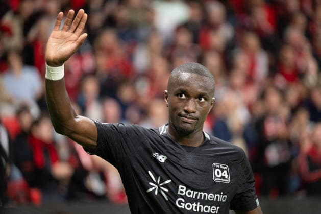 Moussa Diaby 19 of Bayer 04 Leverkusen waves to the fans after being substituted, Bayer 04 Leverkusen vs. NK Celje, Soccer, UEFA Europa League, Group Stage, 2026–2027, September 16, 2026, Leverkusen, North Rhine-Westphalia, Germany Copyright: xkolbert-press MarkusxVerwimpx