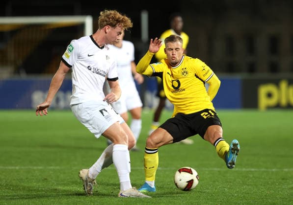 Wednesday, September 16, 2026, 2026–27 season, Regionalliga West, Matchday 4 at Rote Erde Stadium in Dortmund, BVB Borussia Dortmund II vs. SV Westfalia Rhynern, Mario Pejazic (BVB II)