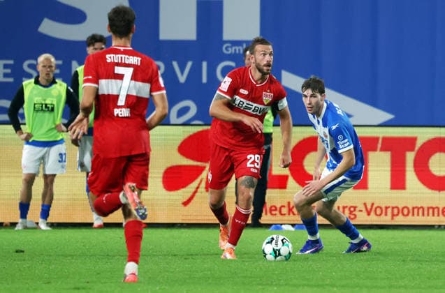 September 16, 2026 FC Hansa Rostock vs. VfB Stuttgart II Germany, Rostock, September 16, 2026, Soccer, 3rd Division, 2026–2027 Season, FC Hansa Rostock vs. VfB Stuttgart II 3–2 Dominik Nothnagel, VfB Stuttgart II
