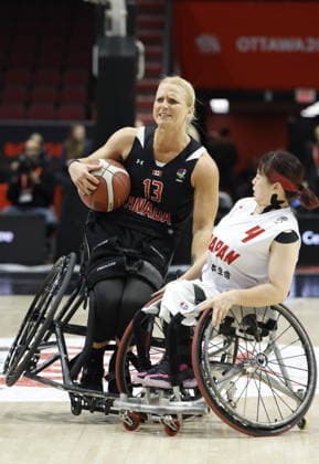 September 16, 2026, Ottawa, On, CANADA: Canada s Kady Dandeneau (13) collides with Japan s Amane Yanagimoto (4) during second half of IWBF Wheelchair Basketball World Championships women s quarter-final action in Ottawa on Wednesday, Sept. 16, 2026. Canada News - September 16, 2026  - ZUMAc35_ 20260916_zaf_c35_153 Copyright: xPatrickxDoylex