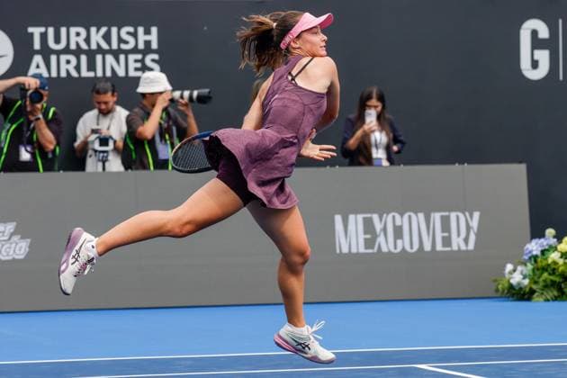 WTA GUADALAJARA OPEN 2026 WTA GUADALAJARA OPEN 2026 ZEYNEP SONMEZ VS IVA JOVIC 09 16 2026 GUADALAJARA, JALISCO Action photo of Zeynep Sonmez of Turkey during a match at the 2026 WTA Guadalajara Open, held at the Centro Panamericano de Tenis in Guadalajara, Jalisco, Mexico Action photo of Zeynep Sonmez of Turkey, during a match at the 2026 WTA Guadalajara Open held at the Centro Panamericano de Tenis in Guadalajara, Jalisco, Mexico. PHOTO BY IMAGENSHOP PHOTO AGENCY GUADALAJARA, JALISCO, MEXICO Copyright: xIMAGENSHOPxAGENCIAxFOTOGRAFICAx