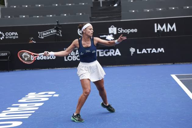 RECORD DATE NOT STATED Suzan Lamens (Ned) defeats Carolina Meligeni Alves (Bra) in the first round of the SP Open 2026, at Parque Villa-Lobo in Sao Paulo. Sao Paulo (SP), 09 16 2026 Tennis SP Open Brazilian Carolina Meligeni Alves faced Dutch player Suzan Lamens this Wednesday (16), in the first round of the SP Open, at Parque Villa-Lobos, in Sao Paulo. Lamens won by 2 sets to 1, with partial scores of 3 6, 7 6(2) and 6 2.(Foto: Leco Viana Thenews2 imago images) SPO  Copyright: xLecoxVianax