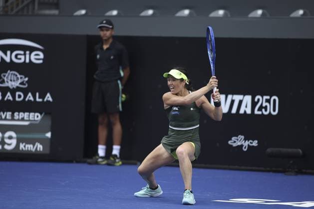 RECORD DATE NOT STATED Eva Lys (GER) defeats Gabriela Ce (BRA) in the first round of the SP Open 2026, at Villa-Lobos Park in Sao Paulo. Sao Paulo (SP), 09 16 2026 Tennis SP Open Brazilian Gabriela Ce faced German Eva Lys, the number 5 seed, this Wednesday (16), in the first round of the SP Open, at Parque Villa-Lobos, in Sao Paulo. Lys won by 2 sets to 1, with partial scores of 6 1, 5 7 and 7 5.(Foto: Leco Viana Thenews2 imago images) SPO  Copyright: xLecoxVianax