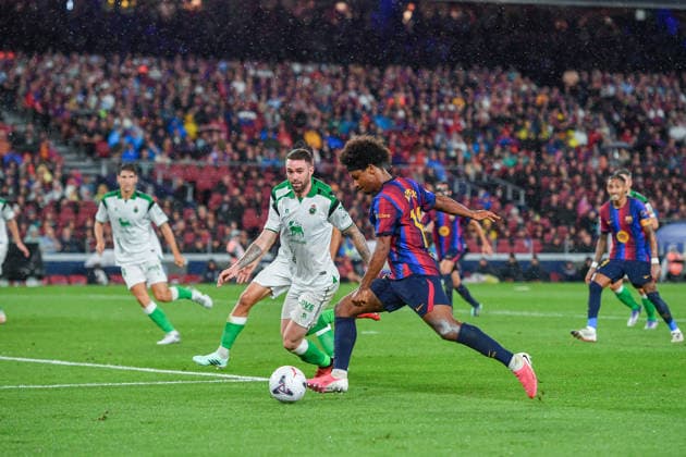 FC Barcelona, Barca v REAL RACING CLUB SPOTIFY CAMP NOU. BARCELONA Sep 16,2026 FC BARCELONA vs REAL RACING CLUB SANTANDER SEP 16 ,2026 Karim Adeyemi (14) of FC Barcelona during the match between FC Barcelona and Real Racing Club corresponding to the sixth day of La Liga EA Sports at at Spotify Camp Nou in Barcelona, Spain. Barcelona ESP Copyright: xS.xRosx