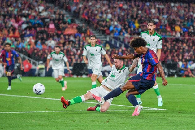 FC Barcelona, Barca v REAL RACING CLUB SPOTIFY CAMP NOU. BARCELONA Sep 16,2026 FC BARCELONA vs REAL RACING CLUB SANTANDER SEP 16 ,2026 Karim Adeyemi (14) of FC Barcelona during the match between FC Barcelona and Real Racing Club corresponding to the sixth day of La Liga EA Sports at at Spotify Camp Nou in Barcelona, Spain. Barcelona ESP Copyright: xS.xRosx