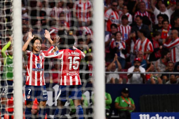 September 16, 2026, Madrid, Madrid, Spain: Atletico Madrid s South Korean midfielder Kang-In Lee scores his team s second goal during the Spanish league football match between Club Atletico de Madrid and CA Osasuna at Riyadh Air Metropolitano in Madrid, Spain, on September 16, 2026. Madrid Spain - ZUMAd308 20260916_zsp_d308_022 Copyright: xJuanxCarlosxLucasx