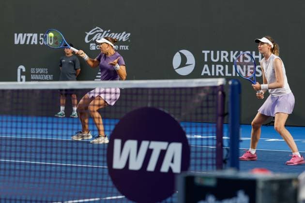 WTA GUADALAJARA OPEN 2026 WTA GUADALAJARA OPEN 2026 09 16 2026 GUADALAJARA, JALISCO Action photo of Cristina Bucsa and Nicole Melichar during a match at the 2026 WTA Guadalajara Open, held at the Centro Panamericano de Tenis in Guadalajara, Jalisco, Mexico Action photo of Cristina Bucsa and Nicole Melichar, during a match at the 2026 WTA Guadalajara Open held at the Centro Panamericano de Tenis in Guadalajara, Jalisco, Mexico PHOTO BY IMAGENSHOP PHOTO AGENCY GUADALAJARA, JALISCO, MEXICO Copyright: xIMAGENSHOPxAGENCIAxFOTOGRAFICAx