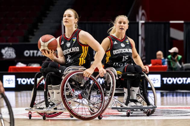 OTTAWA, CANADA - SEPTEMBER 16: Verena Meyer (Germany, 8) controls the ball during the Ottawa IWBF Wheelchair Basketball World Championships match between Great Britain vs. Germany at Arena at TD Place on matchday 8 of the Ottawa IWBF Wheelchair Basketball World Championships on September 16, 2026 in Ottawa, Canada. Canada Copyright: xSteffiexWunderlx