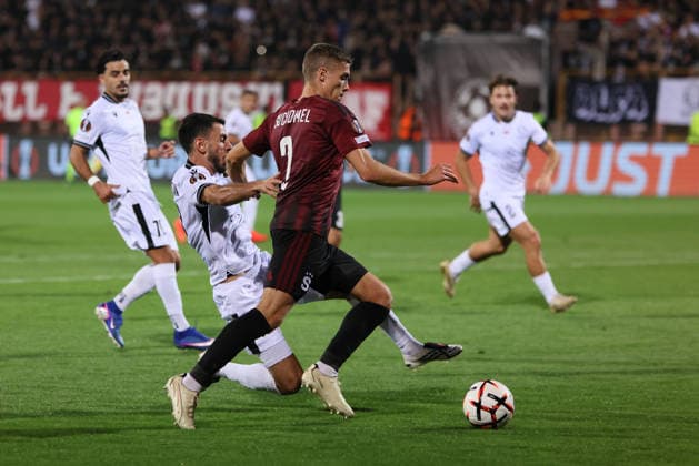 Ararat-Armenia v Sparta Praha - UEFA Europa League Martin Suchomel of Sparta Praha during the UEFA Europa League match at Vazgen Sargsyan Republican Stadium in Yerevan, Armenia, on September 16, 2026. Yerevan Armenia  Copyright: xGurgenxHakobyanx originalFilename:hakobyan-uefaeuro260916_npOnQ.jpg