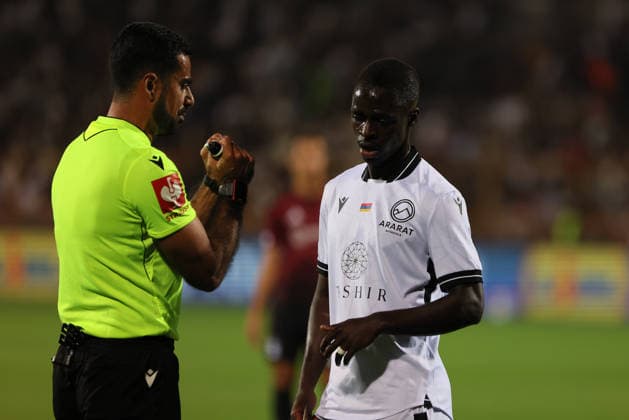 Ararat-Armenia v Sparta Praha - UEFA Europa League Zidane Banjaqui of Ararat-Armenia during the UEFA Europa League match at Vazgen Sargsyan Republican Stadium in Yerevan, Armenia, on September 16, 2026. Yerevan Armenia  Copyright: xGurgenxHakobyanx originalFilename:hakobyan-uefaeuro260916_npRnV.jpg
