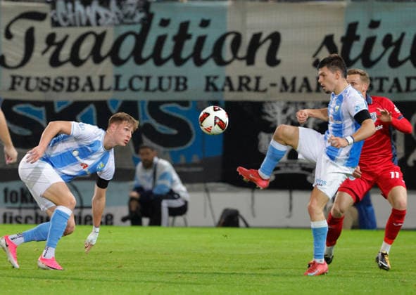 CFC vs. SV Babelsberg 03, September 16, 2026, Chemnitz, eins Stadium on Gellertstrasse, Sports, Soccer, Northeast Regional League 2026–2027, Matchday 9, CFC, CFC vs. SV Babelsberg 03, referees: Johannes Pistol and Maurizio Grimaldi, Chemnitz, Saxony, Germany