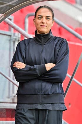 3rd Division: FC Ingolstadt vs. TSG 1899 Hoffenheim II, September 16, 2026, INGOLSTADT, GERMANY September 16. Pictured: Sabrina Wittmann, FC Ingolstadt coach. Isolated photo taken before the 3. Liga match between FC Ingolstadt and TSG Hoffenheim II on Matchday 6 at the Audi Sportpark. Copyright: xBEAUTIFULxSPORTS Goldbergx