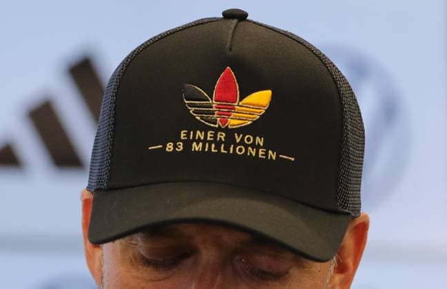 September 17, 2026 xphx Frankfurt am Main, DFB Campus: National Team Coach Jürgen Klopp names the first roster for the German national team. The photo shows National Team Coach Jürgen Klopp wearing the Germany cap; as one of 83 million, he calls for a positive outlook on Germany and German soccer.