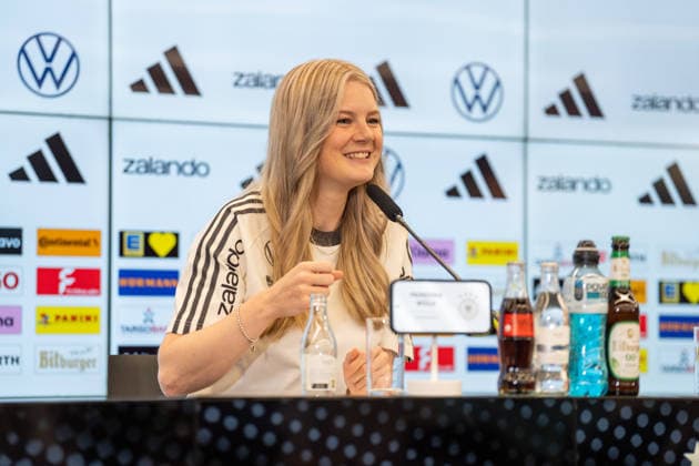 September 17, 2026, GER, UEFA Nations League 2026–2027 Nomination Press Conference with National Team Coach Jürgen Klopp; Franziska Wülle, Press Spokesperson, Germany; Frankfurt; DFB Campus, Frankfurt, Germany Copyright: xnordphotoxGmbHx xChristianxSchulzex