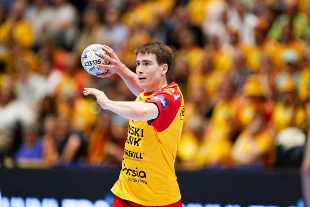 GOG v Pick Szeged, EHF Champions League Handball, Svendborg, Denmark Svendborg, Denmark. 16th, September 2026. Manuel Zehnder of GOG seen during the EHF Champions League match between GOG and Pick Szeged at Arena Svendborg in Svendborg. Denmark, Svendborg, Arena Svendborg  Copyright: xGonzalesxPhoto LauxNielsenx