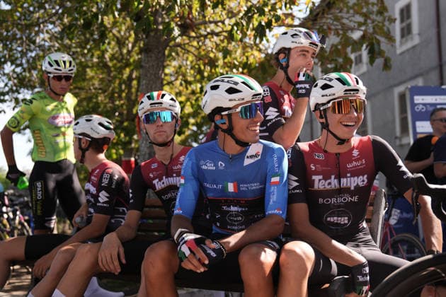 Italy s Emanuele Ansaloni of Team Technipes inEmiliaRomagna Caffe Borbone during the Giro d™Abruzzo, stage 3 from Oricola - Piana del Cavaliere to San Benedetto dei Marsi (159 km) - Abruzzo, Italy - Thursday, September 17, 2026. - cycling.  Copyright: xMassimoxPaolone LaPressex