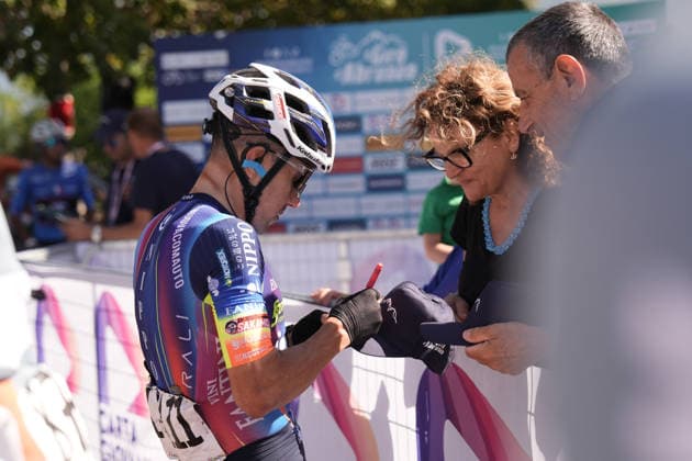 Italy s Domenico Pozzovivo of Solution Tech Nippo Rali during the Giro d™Abruzzo, stage 3 from Oricola - Piana del Cavaliere to San Benedetto dei Marsi (159 km) - Abruzzo, Italy - Thursday, September 17, 2026. - cycling.  Copyright: xMassimoxPaolone LaPressex