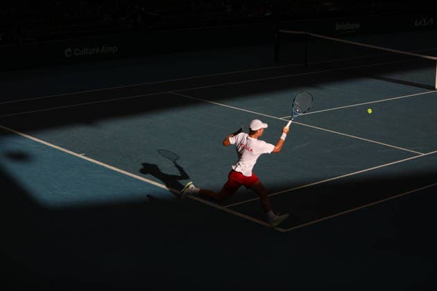 Polish Davis Cup Team training prior to the Davis Cup World Group I against Australia at Pat Rafter Arena in Brisbane, Australia - 17 Sept 2026 Maks Ka?nikowski seen in action during the Polish Davis Cup Team training at Pat Rafter Arena in preparation for the upcoming Davis Cup World Group I against Australia. Brisbane Australia Copyright: xRichardxHainesx xSOPAxImagesx Richard Haines Poland DC (1)