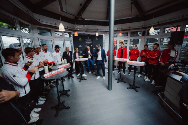 TENNIS - Davis Cup, AUT vs BEL VIENNA,AUSTRIA,17.SEP.26 - TENNIS - ITF Davis Cup, qualification round 2, Austria vs Belgium, preview. Image shows an overview of the event.  GEPAxpictures xAlexanderxSolc