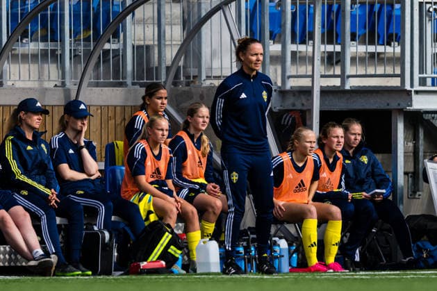 September 17, 2026: Head coach Lovisa Delby of Sweden during the Under-15 friendly match between Norway and Sweden on September 17, 2026 in Lorenskog. Photo by Marius Simensen. BILDBYRAN COP 238 bbeng women s soccer football Norway Sweden friendly match  Copyright: MARIUSxSIMENSEN BB260917BB197
