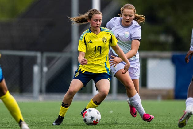 September 17, 2026: Stina Änges of Sweden during the Under-15 friendly match between Norway and Sweden on September 17, 2026 in Lorenskog. Photo by Marius Simensen. BILDBYRAN COP 238 bbeng women s soccer football Norway Sweden soccer Sweden friendly match  Copyright: MARIUSxSIMENSEN BB260917BB239