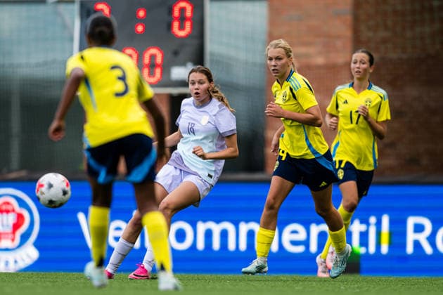 September 17, 2026: Emma Maria Stefanska of Norway during the Under-15 friendly match between Norway and Sweden on September 17, 2026 in Lorenskog. Photo by Marius Simensen. BILDBYRAN COP 238 bbeng women s soccer football Norway Sweden training match  Copyright: MARIUSxSIMENSEN BB260917BB246